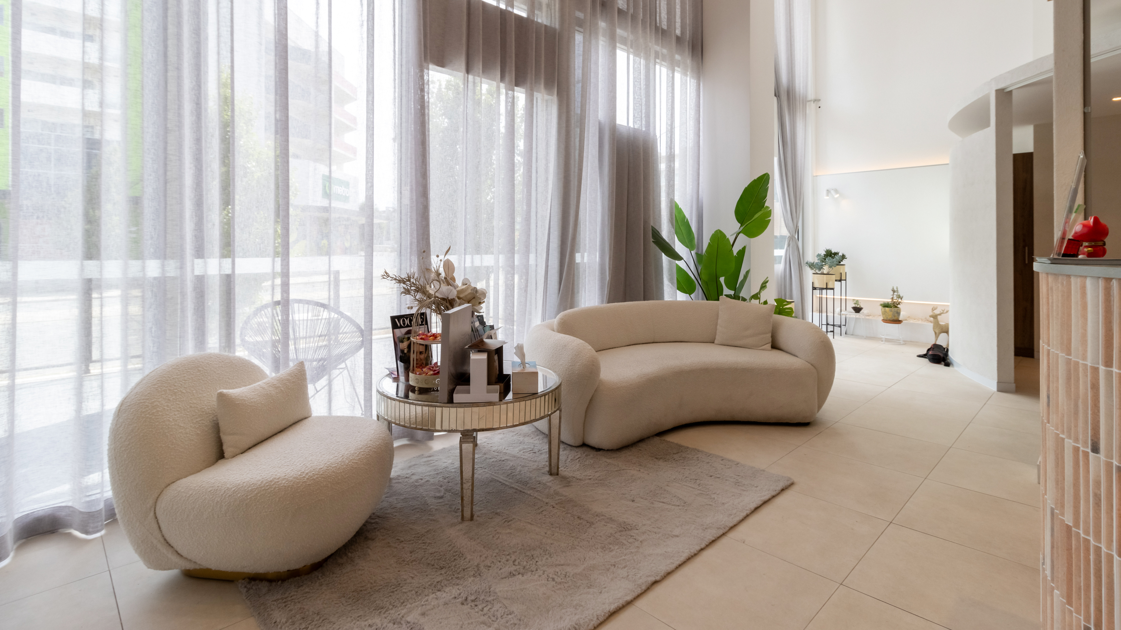 Luxurious spa reception area